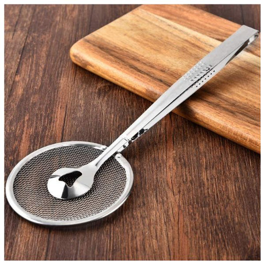 Stainless Steel Clip Colander Filter Mesh Spoon for Fried Food