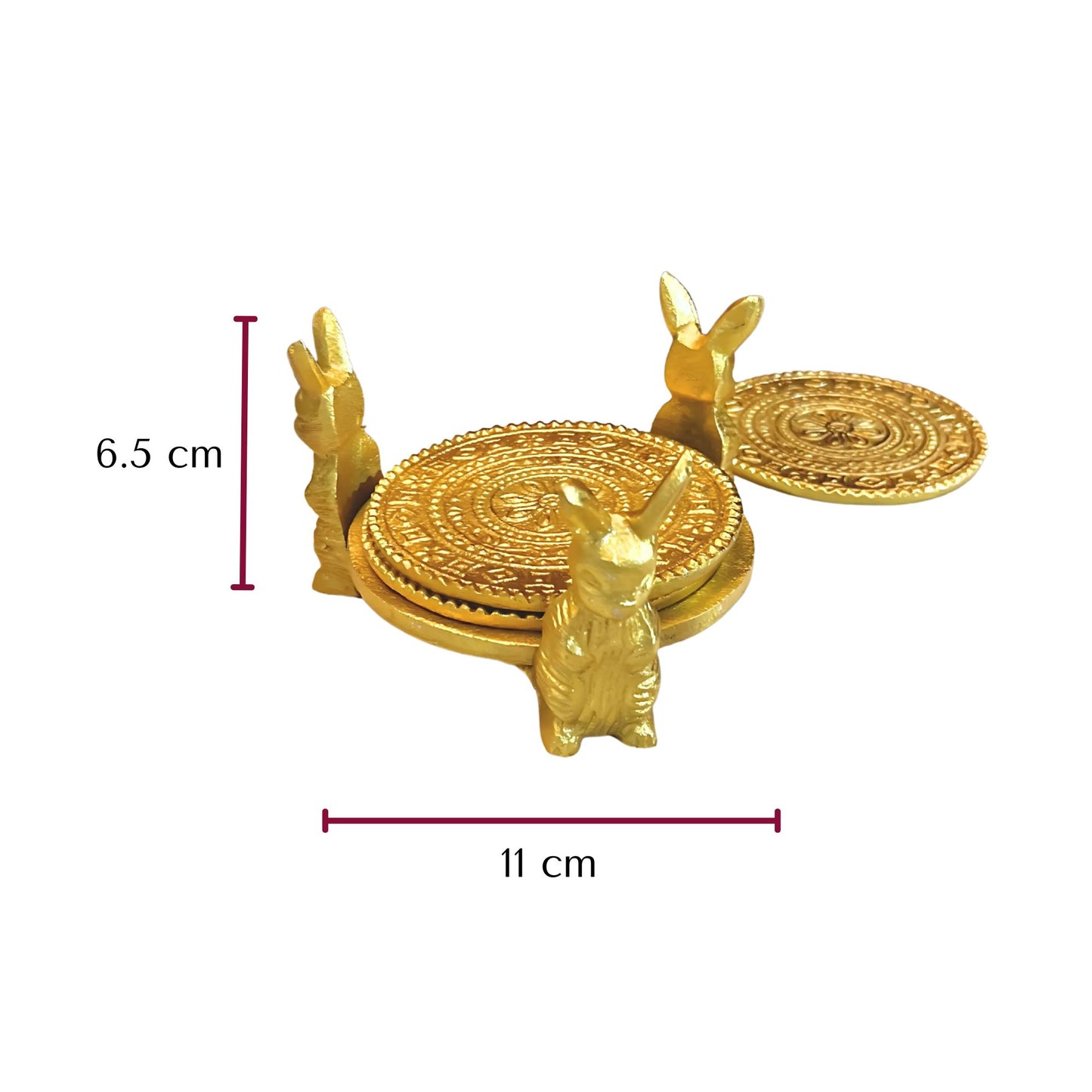 Rabbit Coasters Set