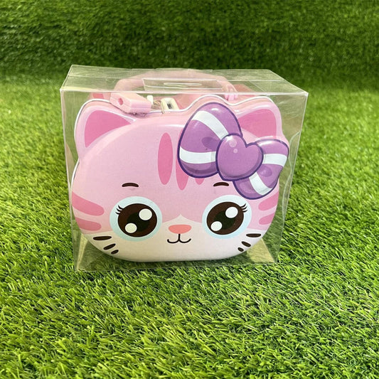 Cute Cat Piggy Bank for Kids with Lock & Key