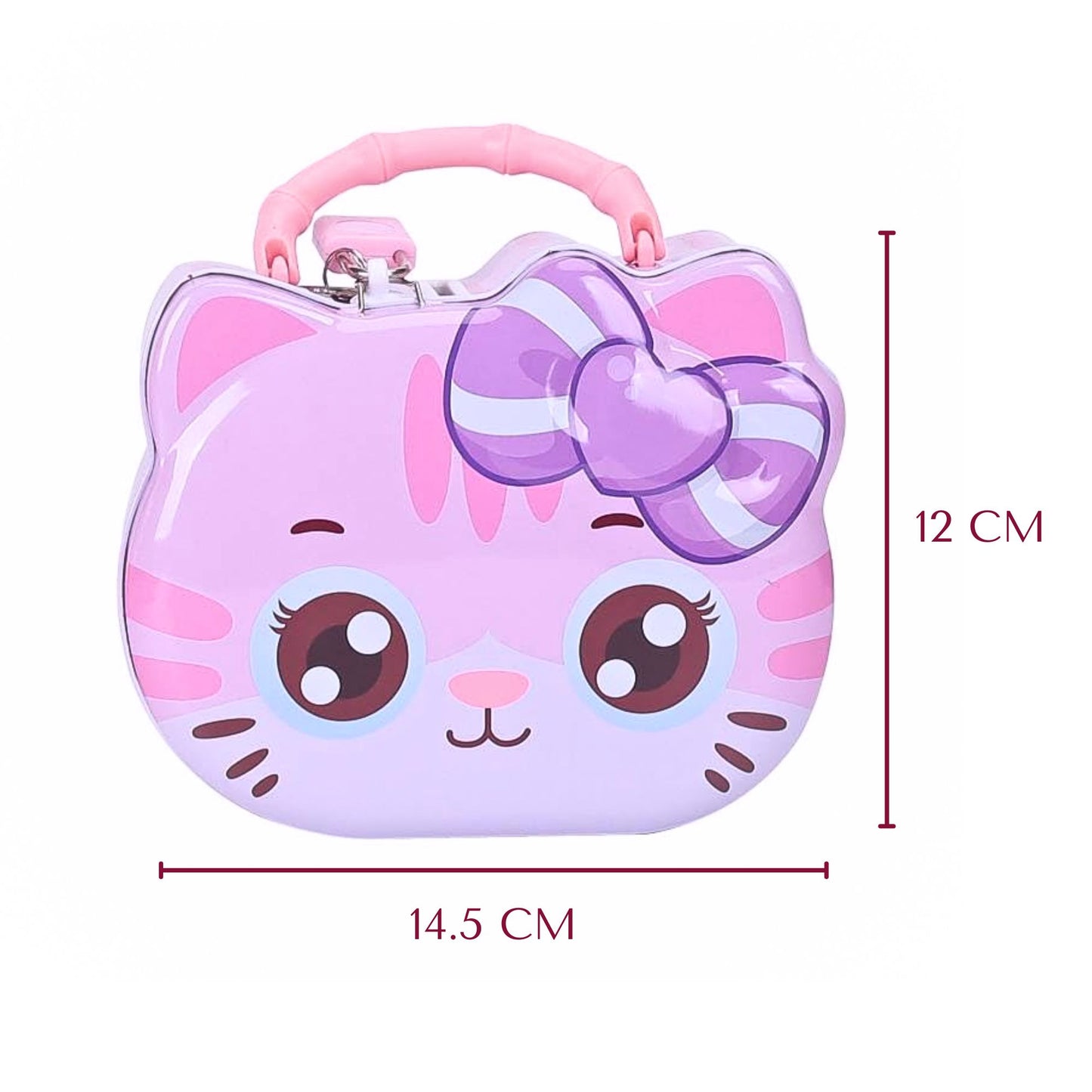 Cute Cat Piggy Bank for Kids with Lock & Key
