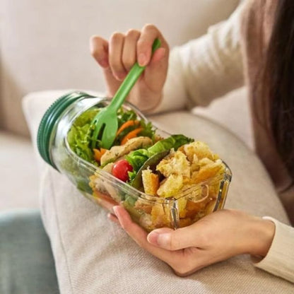 Healthy meal prep container for salads fruits and snacks