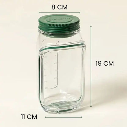 Portable Salad Jar & Bowl Leakproof 2-in-1 Meal Prep Container with Dressing Cup 1200ml