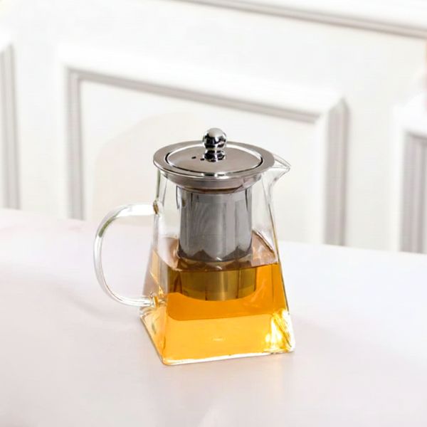 Glass Kettle With Tea Strainer Flame Safe