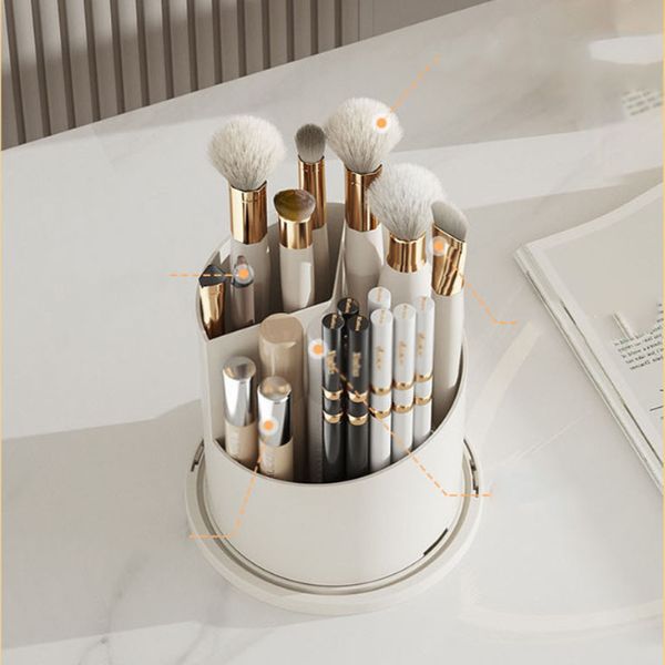 Dustproof cosmetic organizer stand for desktop vanity
