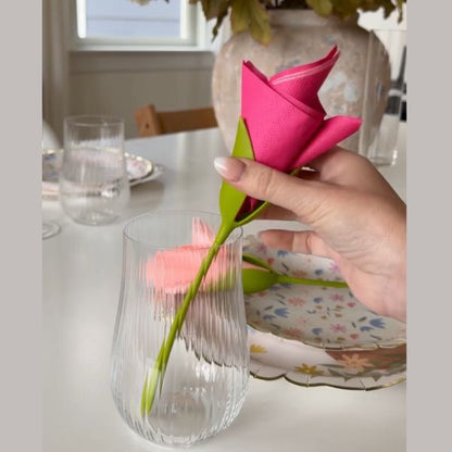 Elegant Floral Fashionable Napkin Holder Set of 4