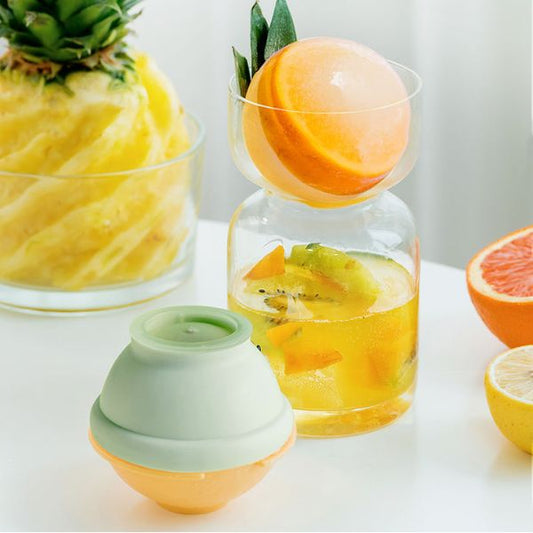 Silicone Round Ice Cube Ball Maker Mold Set of 3