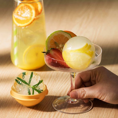 Silicone Round Ice Cube Ball Maker Mold Set of 3