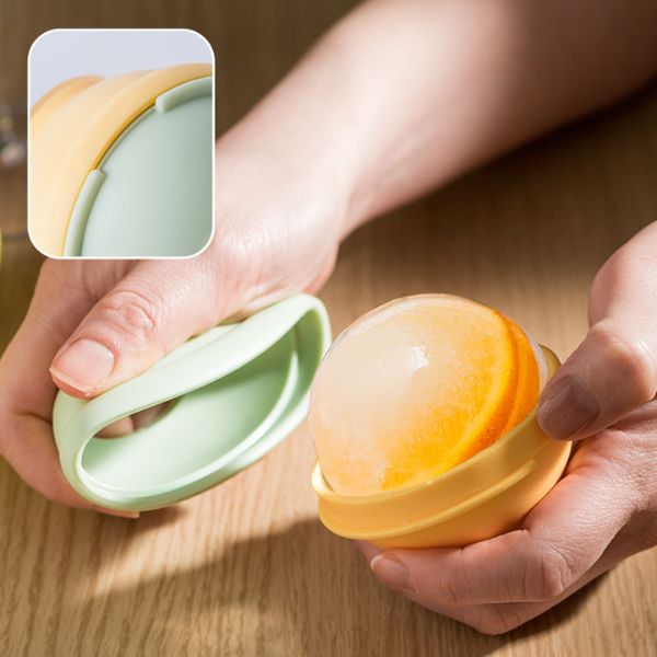 Silicone Round Ice Cube Ball Maker Mold Set of 3