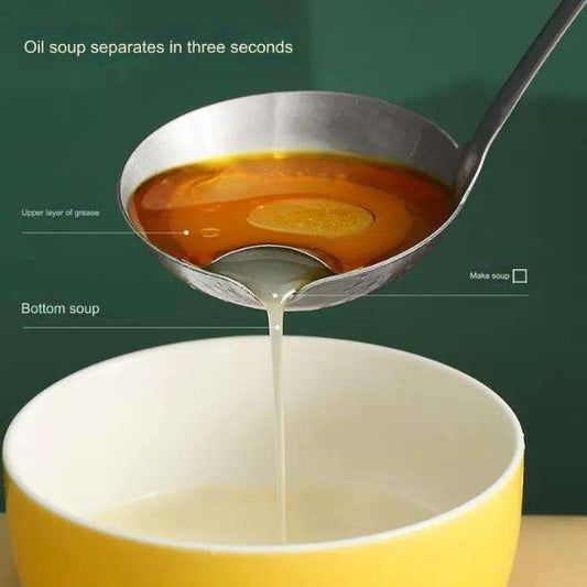 Stainless Steel Grease Separator Spoon Ladle for Cooking