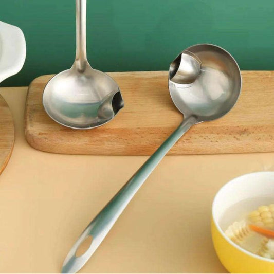 Stainless Steel Grease Separator Spoon Ladle for Cooking