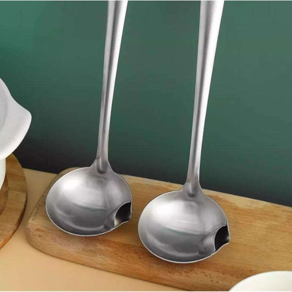 Stainless Steel Grease Separator Spoon Ladle for Cooking