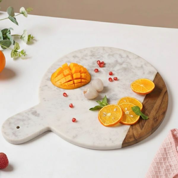 Stylish Marble Wood Chopping Board