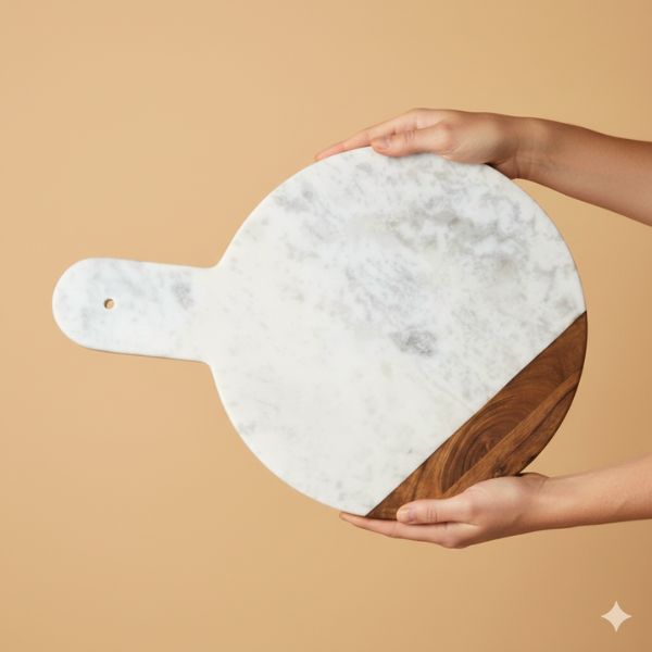 Stylish Marble Wood Chopping Board