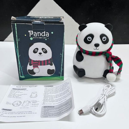 Rechargeable Silicone Panda Night Light Lamp for Kids