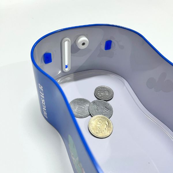 Cute Attractive Cartoon Dinosaur Piggy Bank with Security Lock & Keys for Kids