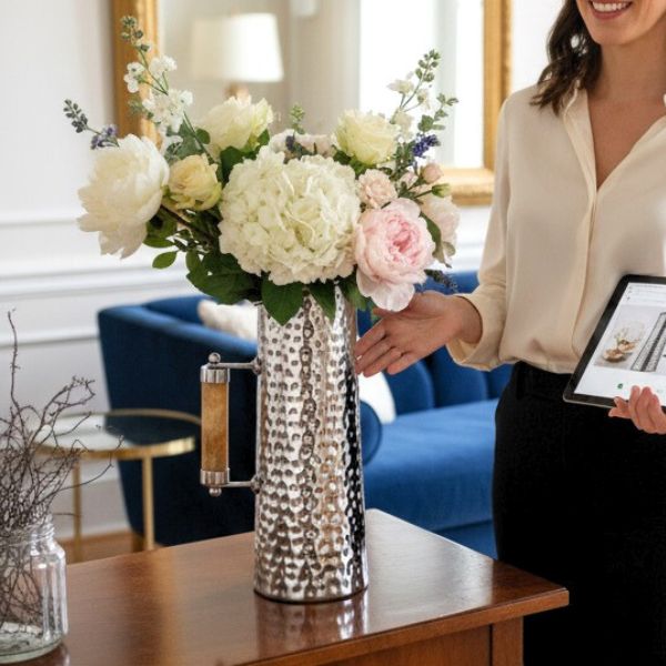 Alcott Pitcher Silver Water Jug