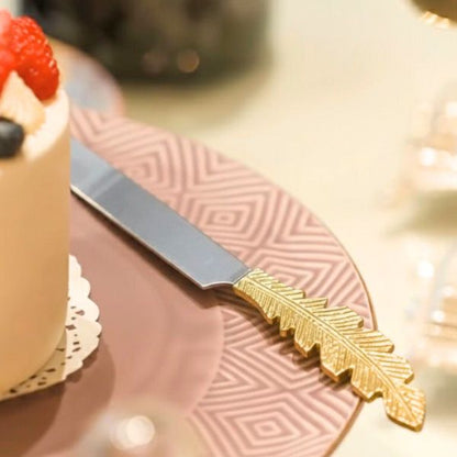 Golden Feather Serving Spoon Set of 5