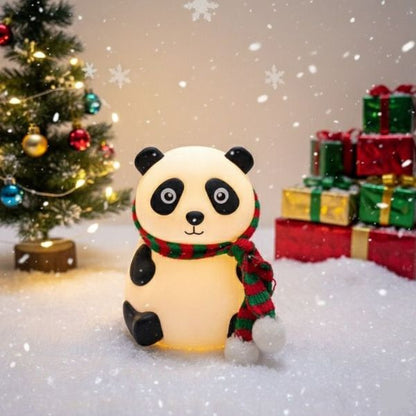 Rechargeable Silicone Panda Night Light Lamp for Kids