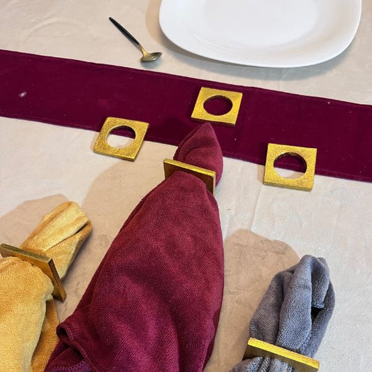 Modernist Napkin Rings - Set of 6