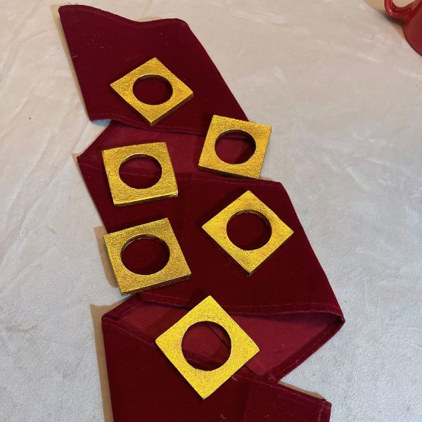 Modernist Napkin Rings - Set of 6