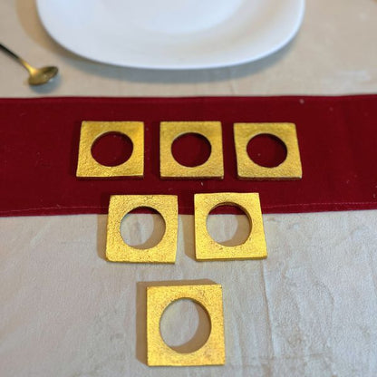 Modernist Napkin Rings - Set of 6