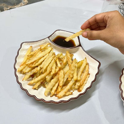 Coastal Shell Chip & Dip Snack Bowl