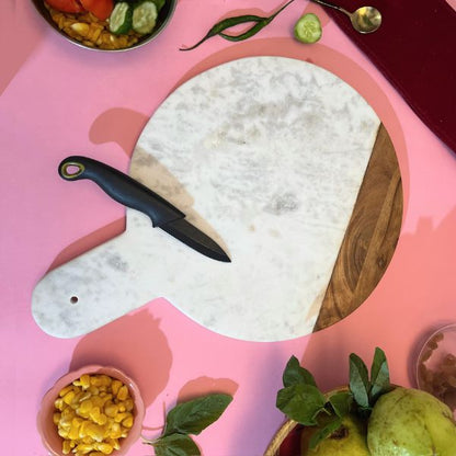 Stylish Marble Wood Chopping Board
