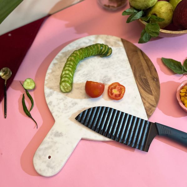 Stylish Marble Wood Chopping Board