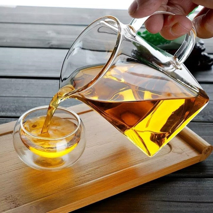 Glass Kettle With Tea Strainer Flame Safe