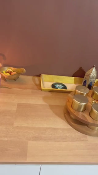 Wooden Masala Box